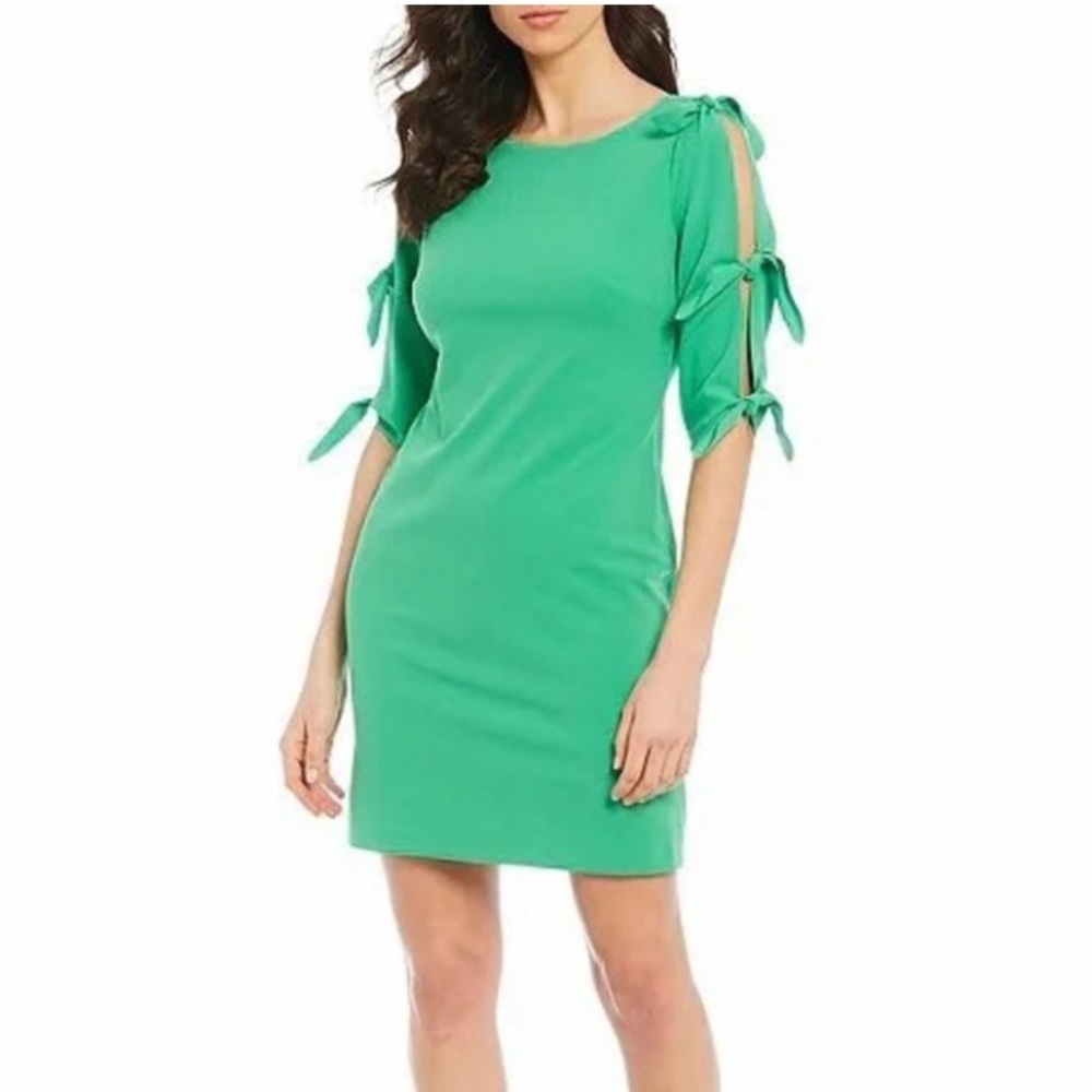 Vince Camuto bright green dress. New with tags. Size S.